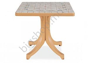 Masa Papatya Diva Teak 80x80