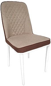 Scaun Kroll DC2-002 Lux Beige/Dark Fabric/White