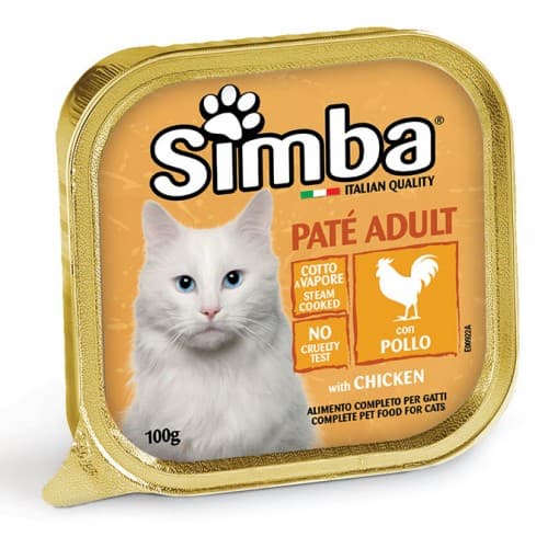 Влажный корм для кошек SIMBA CAT Pate with chicken 100gr