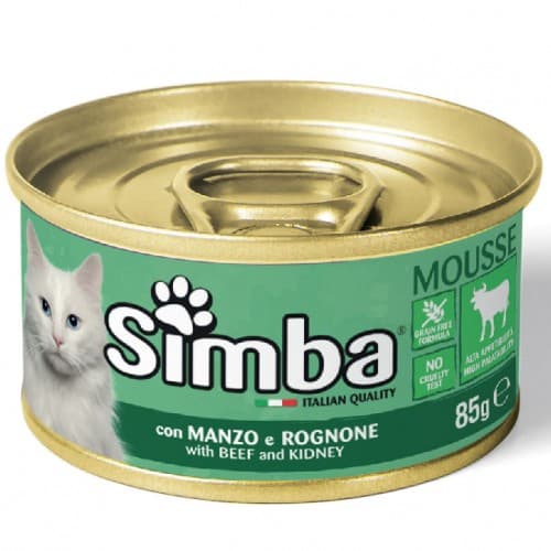 Hrană umedă pentru pisici SIMBA CAT Pate with veal and kidney 85gr