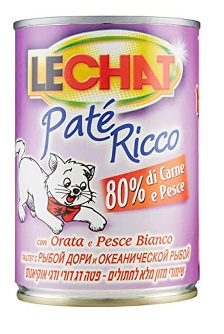 Влажный корм для кошек Monge LECHAT RICCO Pate Dory and ocean fish 400gr