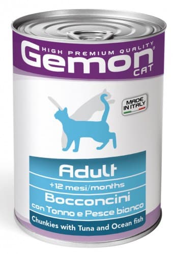 Влажный корм для кошек Gemon ADULT TUNA/OCEAN FISH 415gr