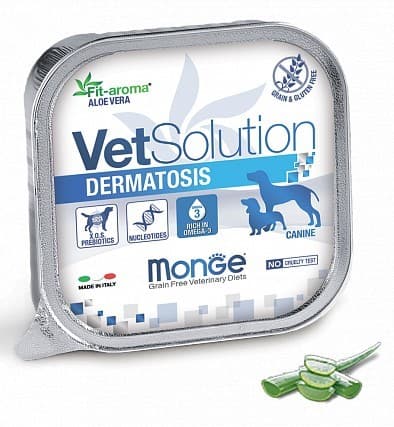 Hrană umedă pentru câini Monge VETSOLUTION DERMATOSIS 150gr