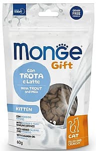 Нrană uscată pentru pisici Monge GIFT FILLED KITTEN Trout/Milk 60gr