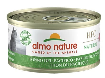 Hrană umedă pentru pisici Almo Nature HFC Can Natural Pacific Tuna 70g