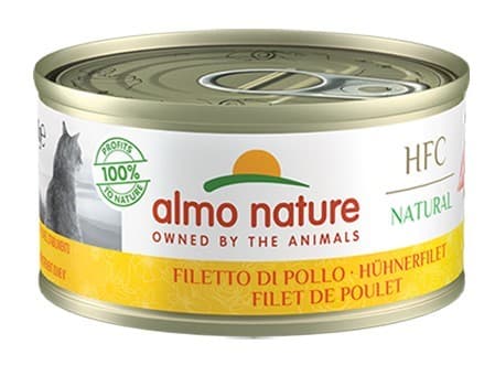 Hrană umedă pentru pisici Almo Nature HFC Can Natural Chicken Fillet 70g