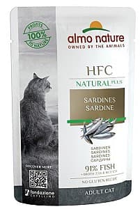 Влажный корм для кошек Almo Nature HFC Pouch Natural Plus Sardines 55g