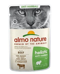 Влажный корм для кошек Almo Nature HOLISTIC Pouch Hairball Beef 70g