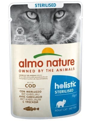 Влажный корм для кошек Almo Nature HOLISTIC Pouch Sterilized Code 70g