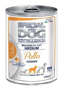 Влажный корм для собак Special Dog EXCELLENCE CHUNKIES MEDIUM ADULT CHICKEN 400gr