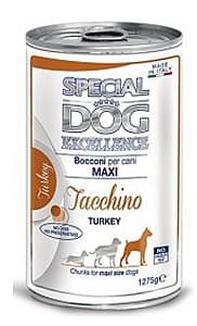 Влажный корм для собак Special Dog EXCELLENCE CHUNKIES MAXI ADULT TURKEY 1275gr