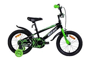 Bicicleta pentru copii Aist Pluto 16 Black/Green