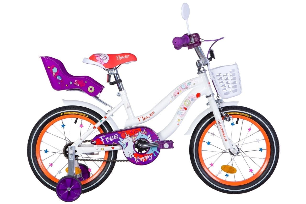 Bicicleta pentru copii Formula Flower Premium 16 Violet