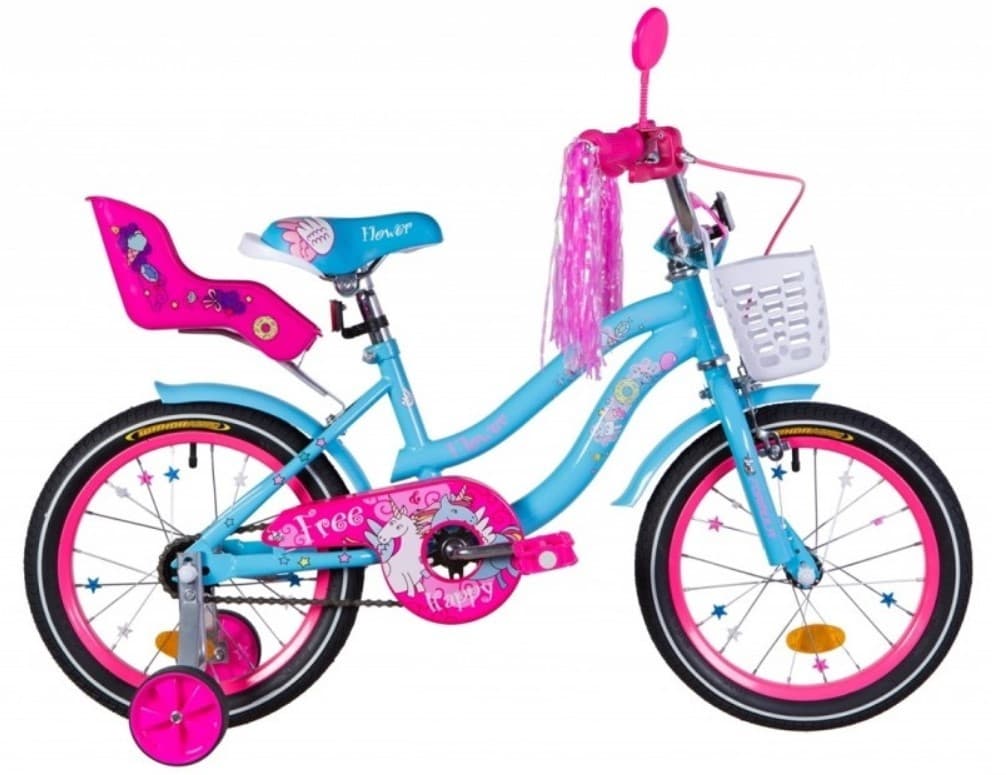 Bicicleta pentru copii Formula Flower Premium 16 Blue