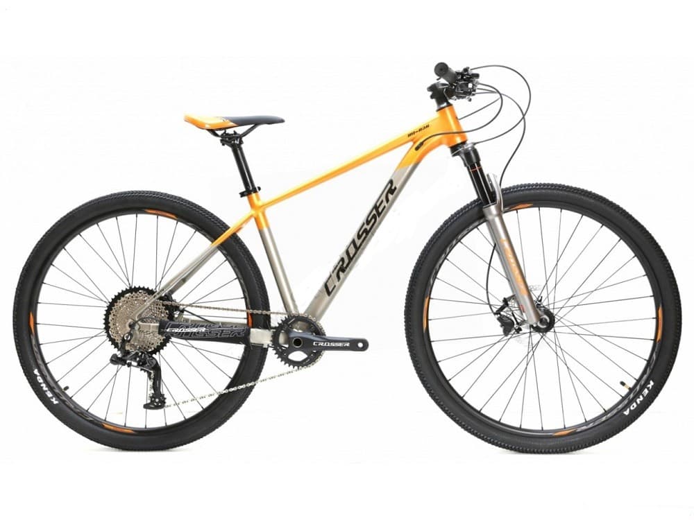 Горный велосипед Crosser MT-036 29/17 21S Shimano+Logan Hidraulic BLACK/ORANGE