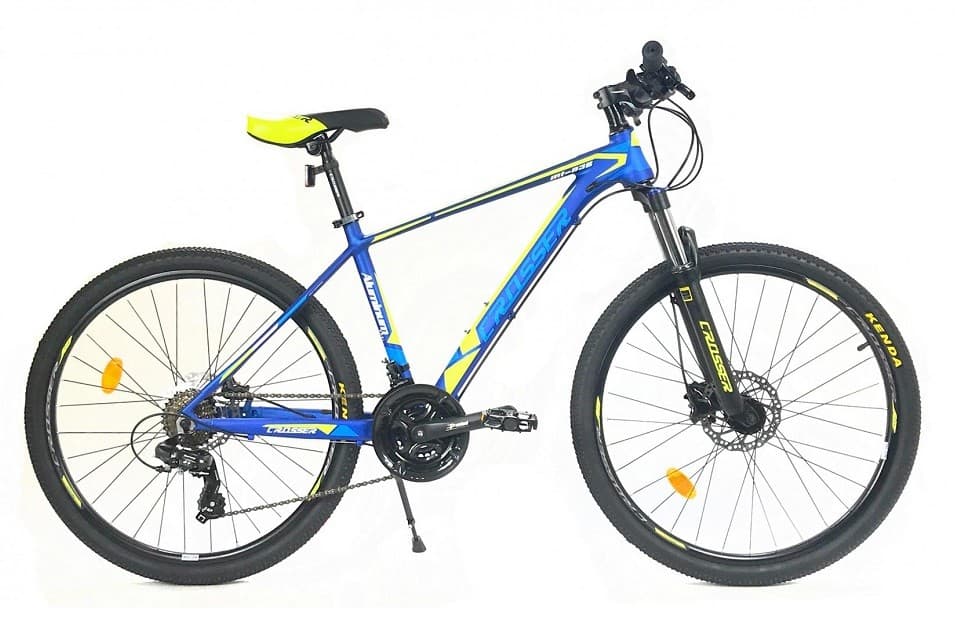 Горный велосипед Crosser MT-036 29/17 21S Shimano+Logan Hidraulic BLUE/GREEN