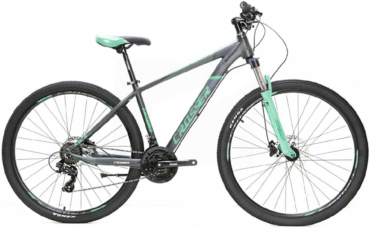 Bicicleta de munte Crosser 075 29/17 21S Shimano+Logan Hidraulic Black/Green