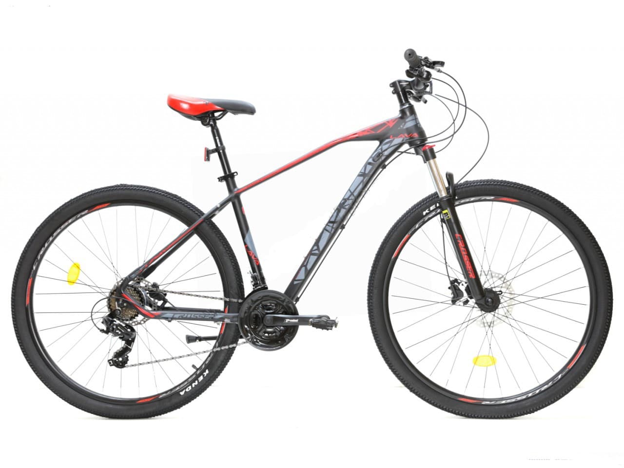 Горный велосипед Crosser Lava 29/18 21S Shimano+Hydr Logan (Black/Red)