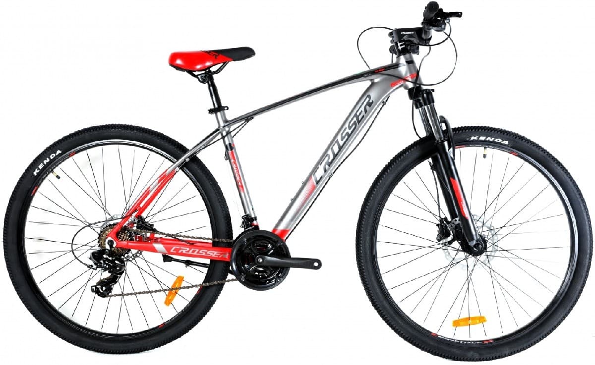 Горный велосипед Crosser QUICK 29/19 21S Shimano+Logan Hidraulic Gray/Red