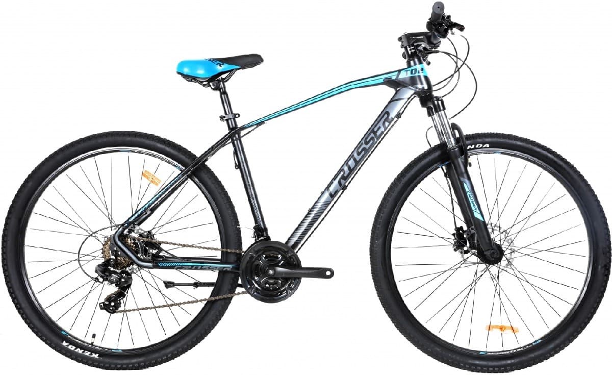 Bicicleta de munte Crosser T02 29/19 21S Shimano+Logan Hidraulic Black/Blue