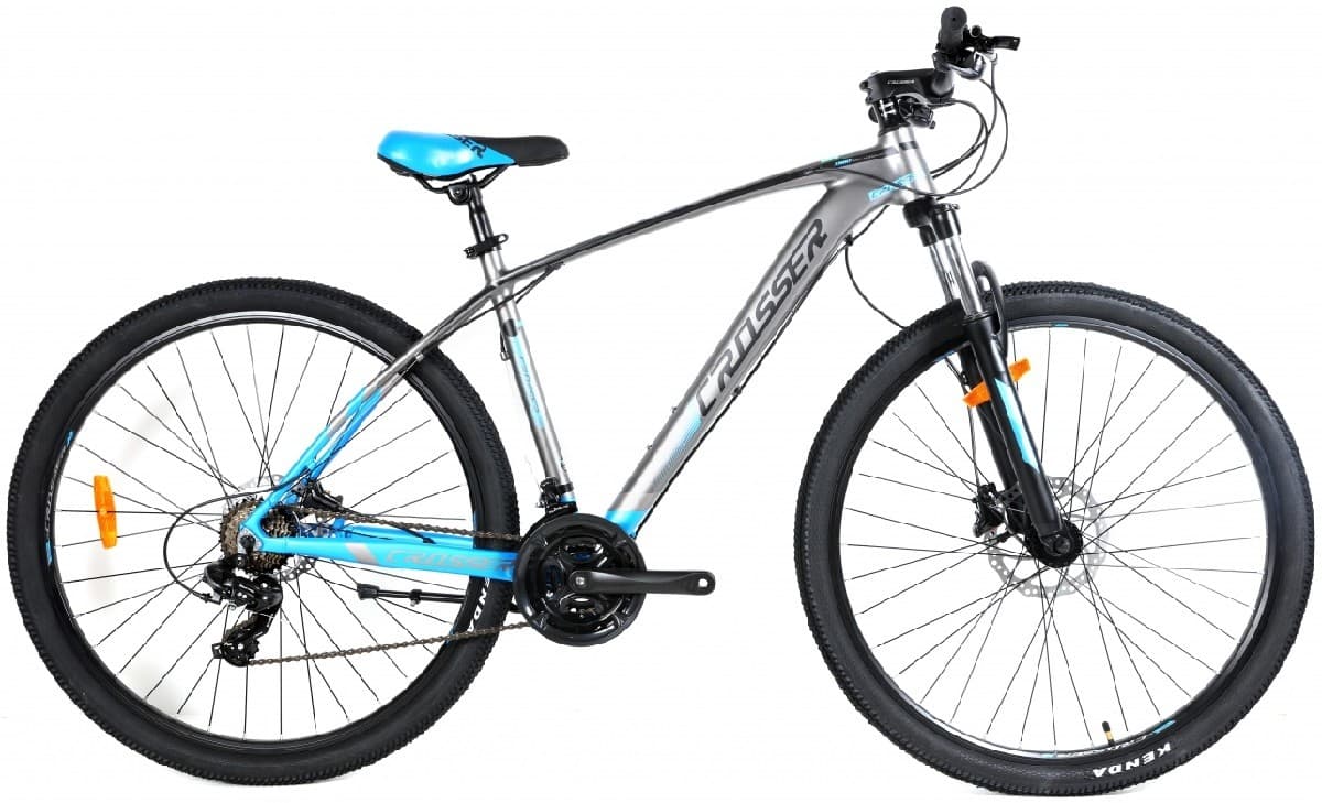 Горный велосипед Crosser X880 29/17 21S Shimano+Logan Hidraulic Gray/Blue