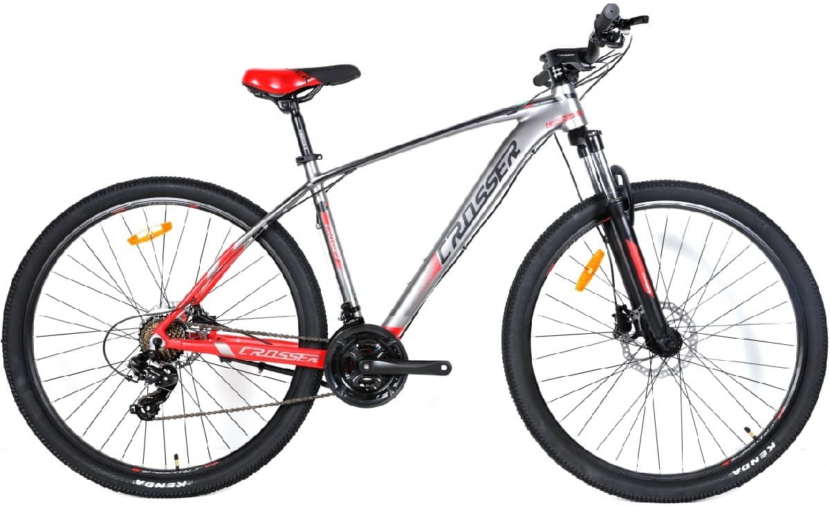 Bicicleta de munte Crosser X880 29/17 21S Shimano+Logan Hidraulic Gray/Red