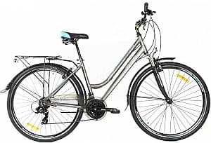 Bicicleta Crosser CITY 700C 28/18 GREY/TURKUS