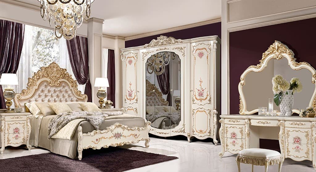 Спальня Slonimmebel Афина 5D 1.8 м Cream Gold