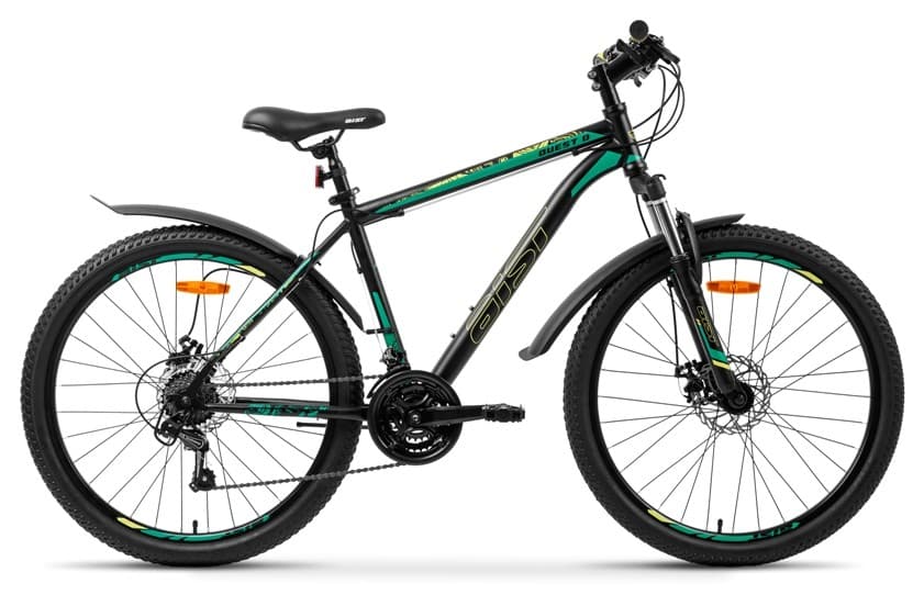 Bicicleta de munte Aist Quest Disk 26/16 Black/Green (26-14)