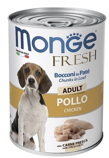 Hrană umedă pentru câini Monge DOG FRESH ADULT chicken 400gr