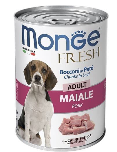 Влажный корм для собак Monge FRESH ADULT pork 400gr