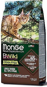 Нrană uscată pentru pisici Monge BWILD GRAIN FREE Buffalo/Potat./Lentils 1.5kg