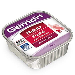 Hrană umedă pentru câini Gemon PATE ADULT BEEF 150gr