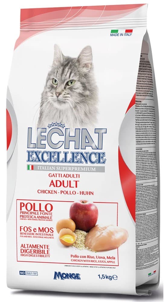 Нrană uscată pentru pisici Monge LECHAT EXCELLENCE ADULT 1.5kg