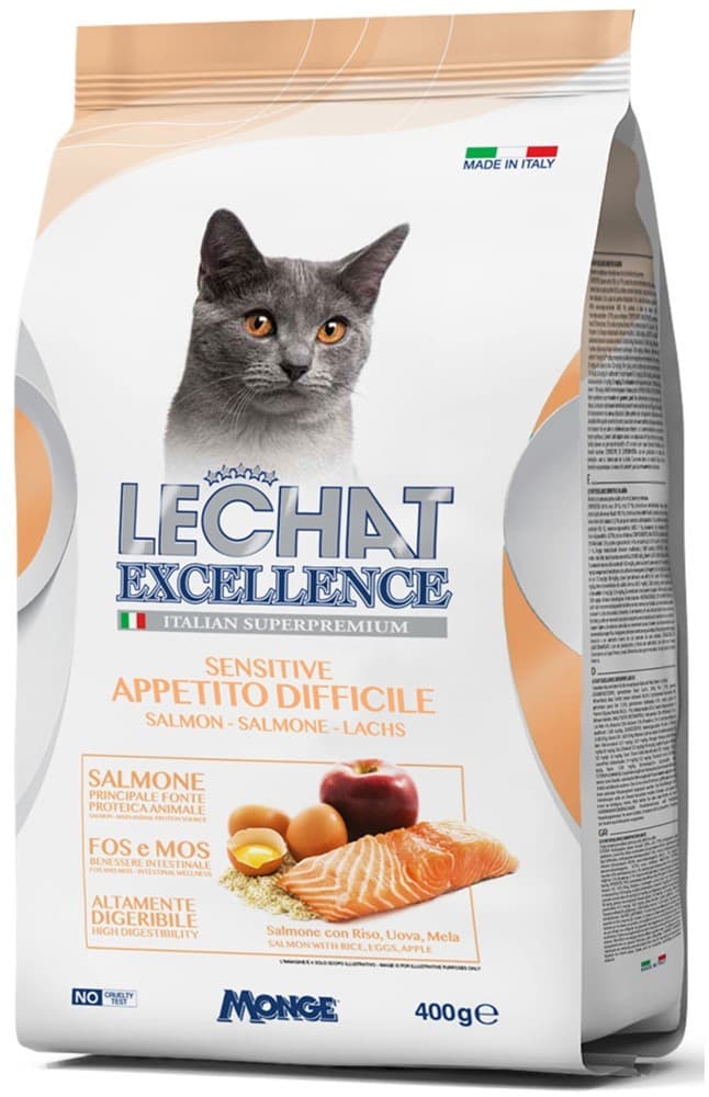 Сухой корм для кошек Monge LECHAT EXCELLENCE SENSITIVE 400gr