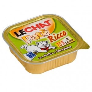 Hrană umedă pentru pisici Monge LECHAT RICCO Pate Chicken and turkey 100gr