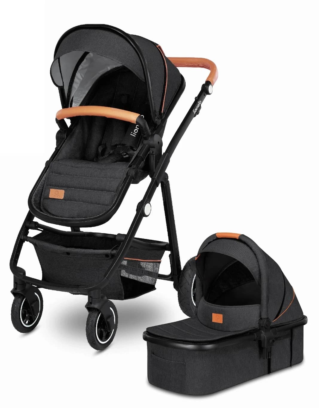 Carucior modular Lionelo Amber 2in1 Grey Graphite