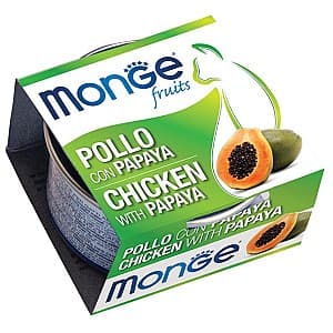 Hrană umedă pentru pisici Monge FRUIT CHICKEN WITH PAPAYA 80gr