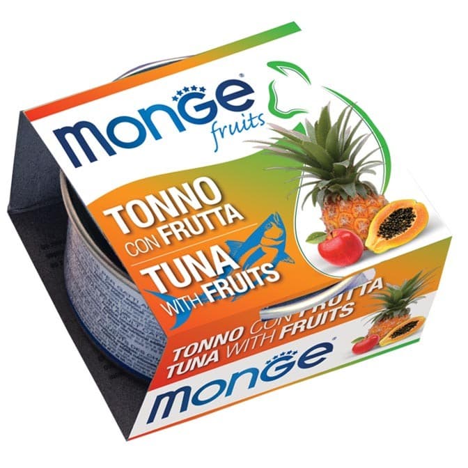 Hrană umedă pentru pisici Monge FRUIT TUNA WITH FRUITS 80gr