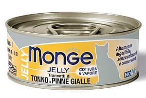 Hrană umedă pentru pisici Monge JELLY Can Yellowfin Tuna in jelly 80gr