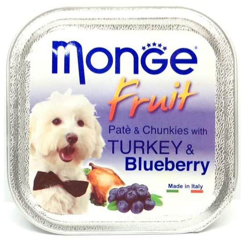 Влажный корм для собак Monge DOG FRUIT TURKEY/BLUEBERRY 100gr