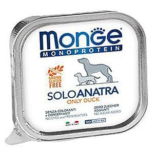 Влажный корм для собак Monge SOLO PATE 100% duck 150gr