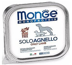 Hrană umedă pentru câini Monge SOLO PATE 100% lamb 150gr