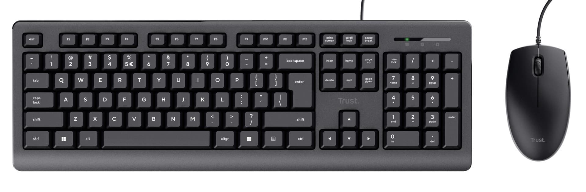 Набор Клавиатура + Мышь Trust Primo Keyboard & Mouse Set