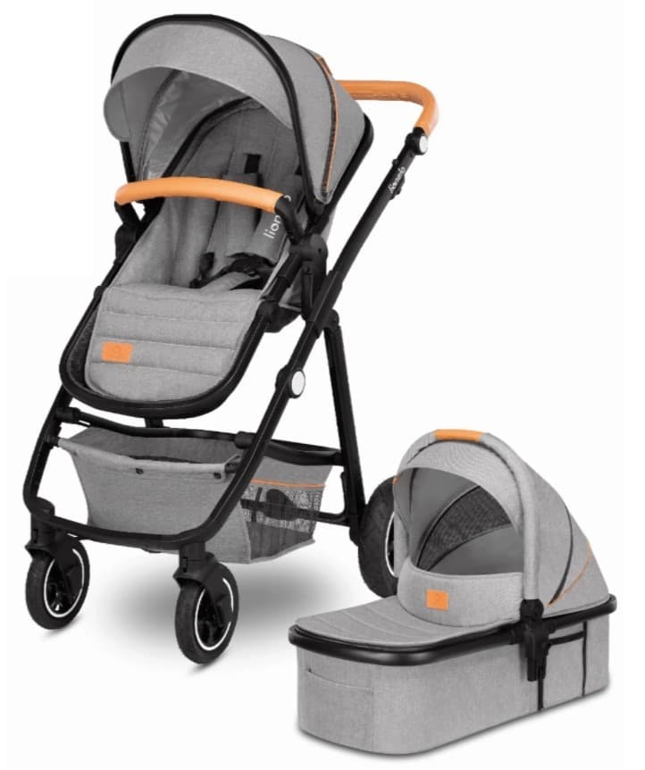 Carucior modular Lionelo Amber Grey Stone (2in1)