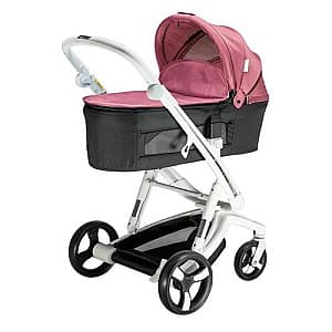 Модульная коляска Bebumi Space White 2in1 Cabardine Pink