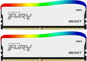 Оперативная память Kingston Fury Beast White RGB 32GB DDR4-3600MHz (KF436C18BWAK2/32)