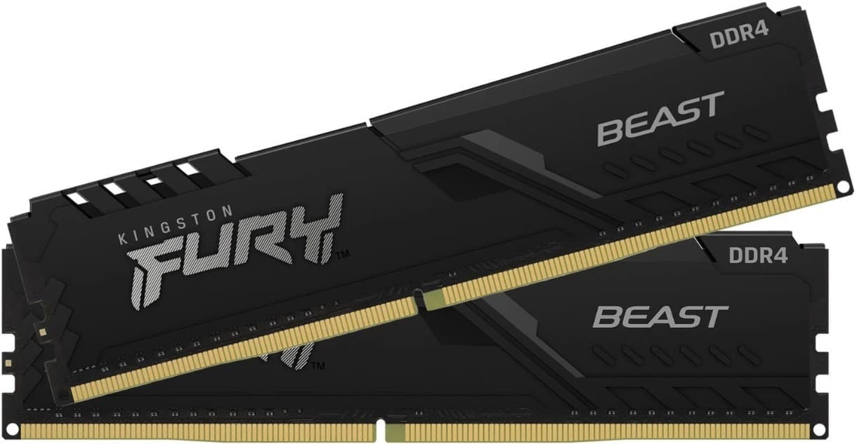 Оперативная память Kingston Fury Beast DDR4 2x16GB (KF436C18BBK2/32)