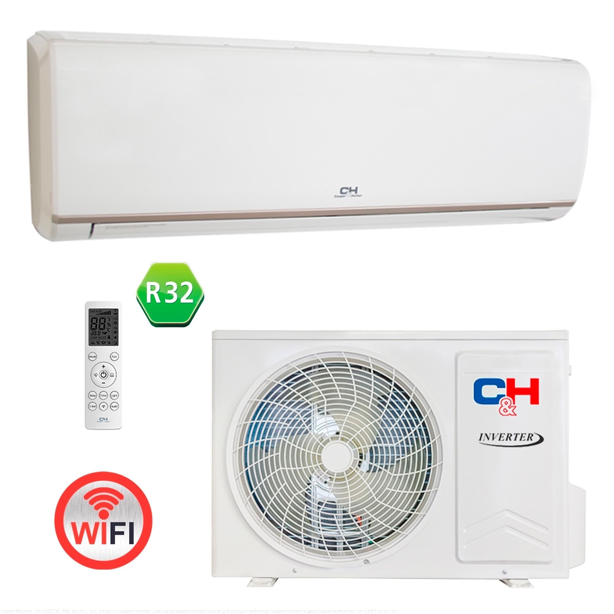 Aparat de aer conditionat Cooper&Hunter CH-S12FTXC R32 Wi-Fi