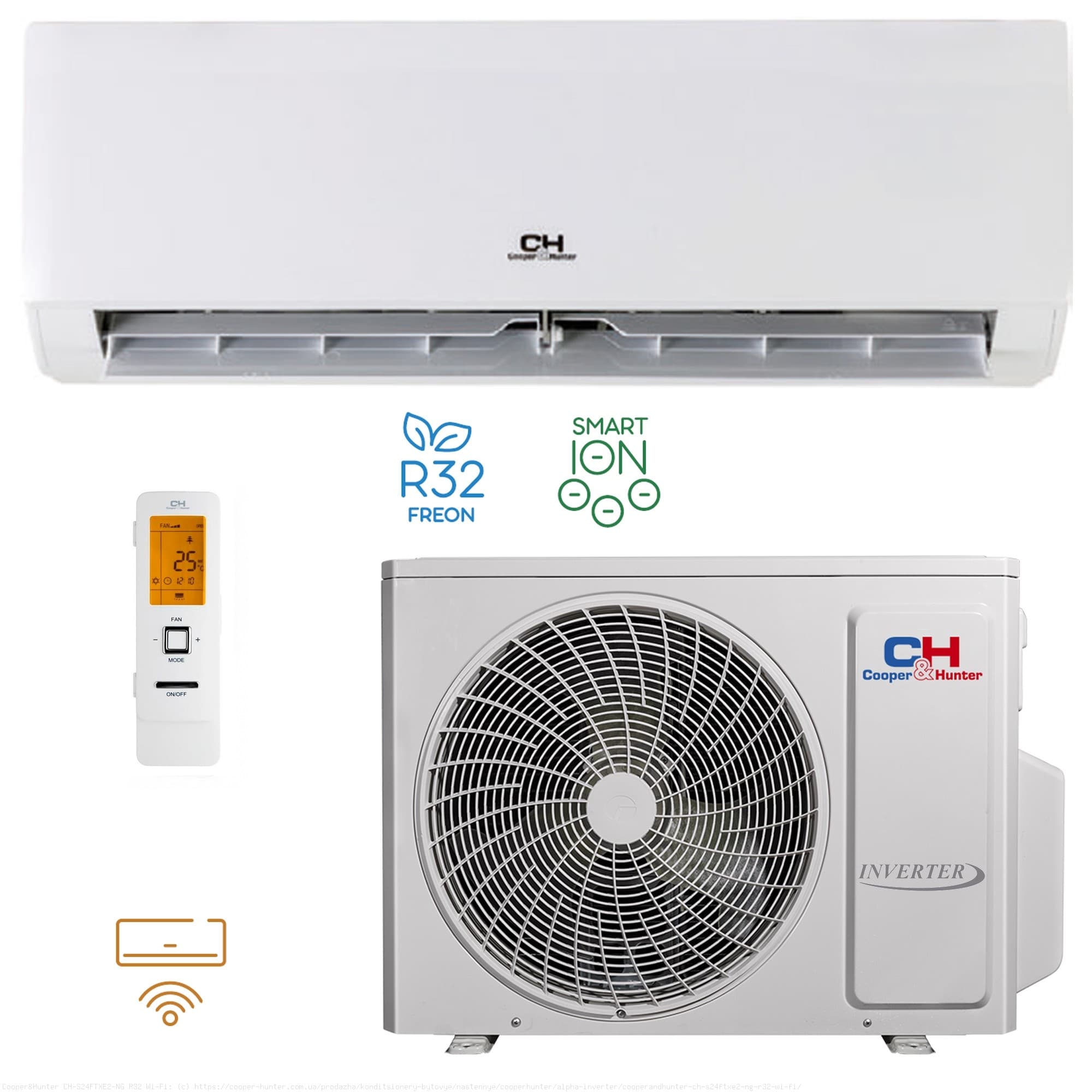 Aparat de aer conditionat Cooper&Hunter CH-S24FTXE2-NG R32 Wi-Fi